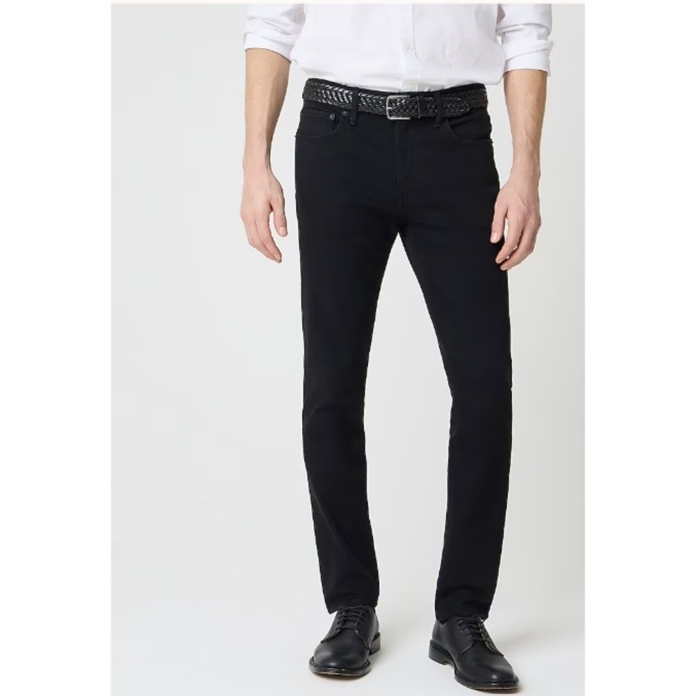 J Crew Mens Straight Signature Flex Jeans Black 33X32 NWT